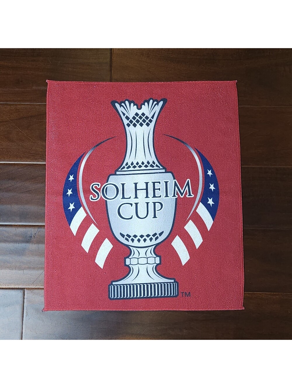 New Solheim Cup Trophy 2024 RTJ Team USA Commemorative Golf Towel 17.5" X 15"
